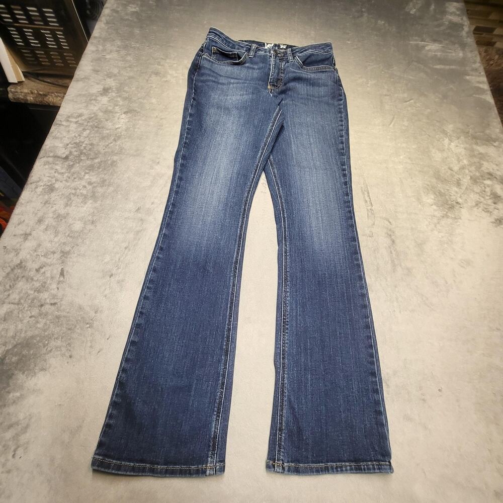 Lee Jeans Womens 8M Blue Bootcut Mid Rise Regular Fit Stretch 5-Pocket Denim